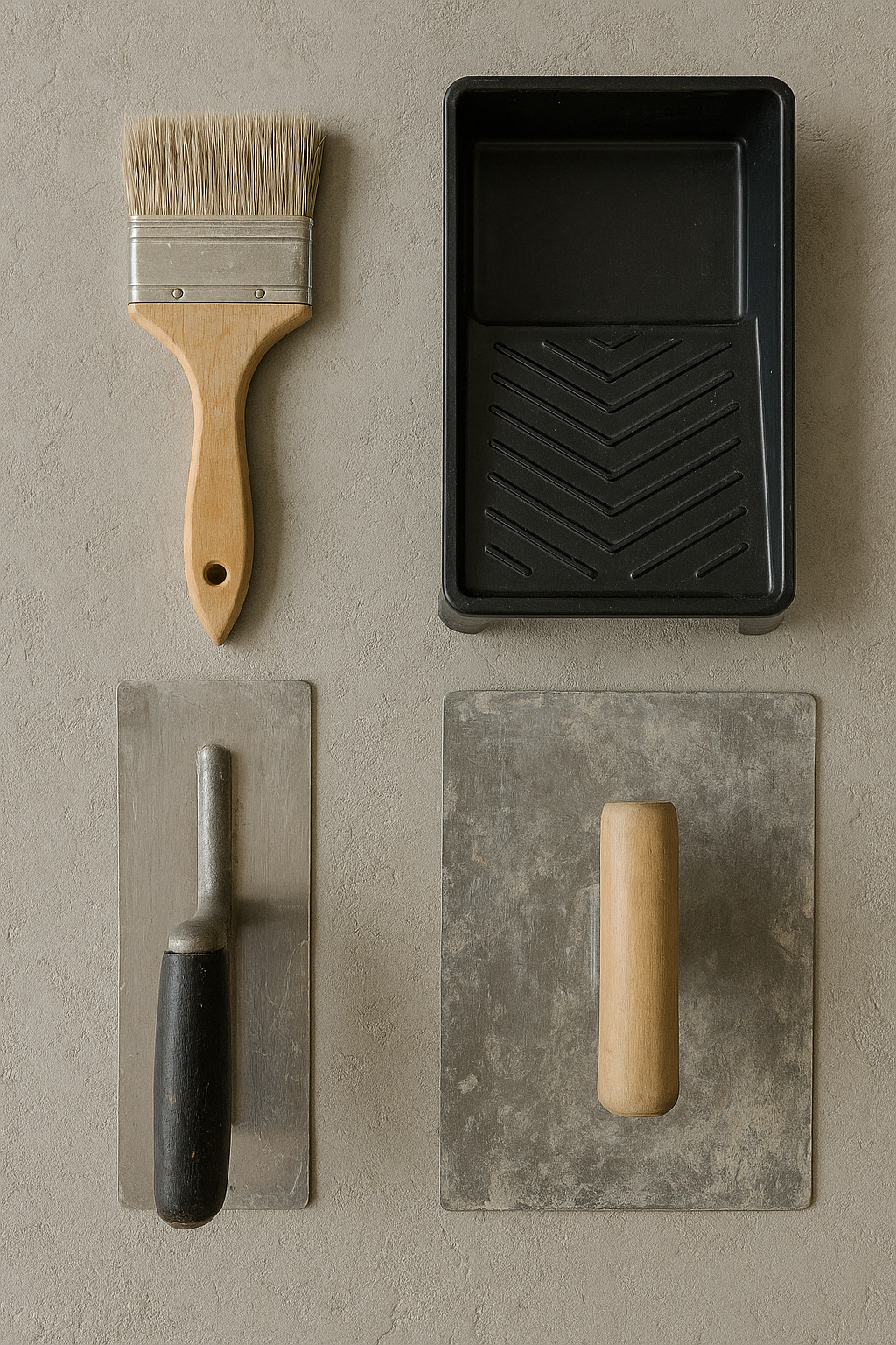Technique d’application de peinture effet béton à la taloche