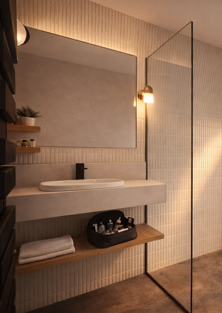 Projet Dessein de toit pour salle de bain habitat de week-end