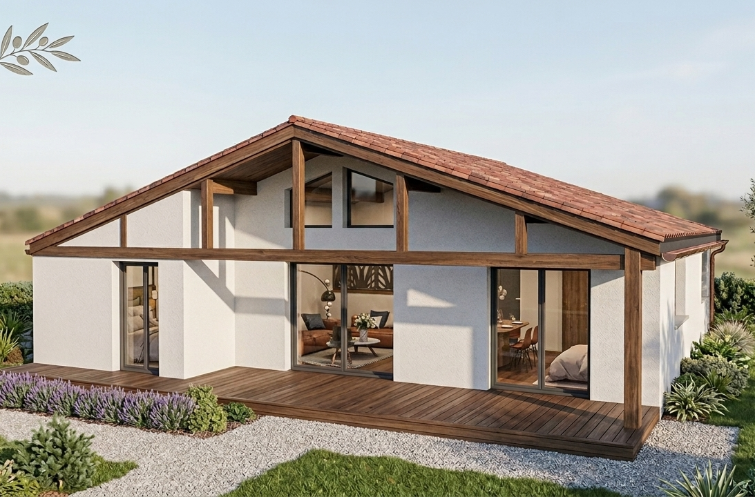 Projet permis de construire Rue de Bellocq Labenne
